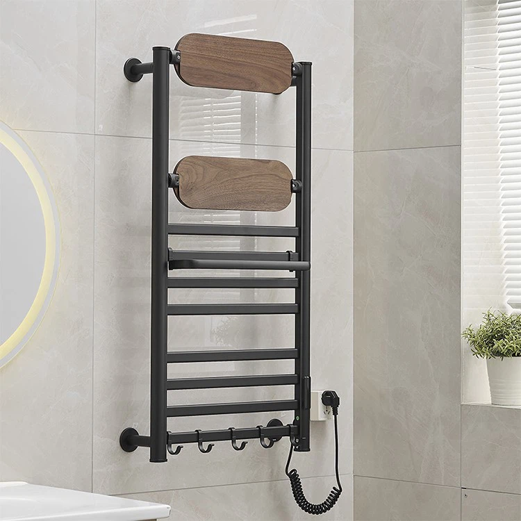 Black Electric Towel Rail