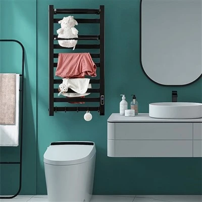 Hardwired Heated Towel Rack With Timer