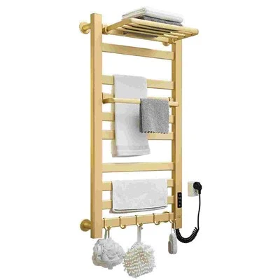 Plug-in Heated Towel Rack With Timer