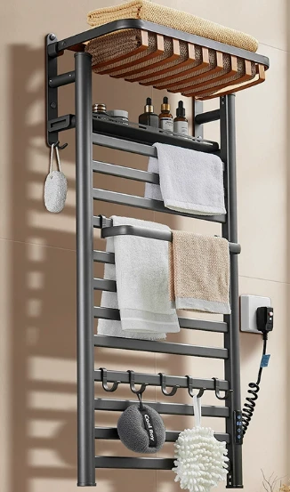 Stainless Steel Plug-in Heated Towel Rack
