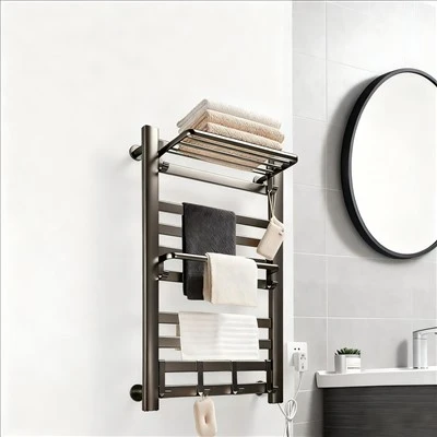 Triple Arm Folding Heated Towel Rack